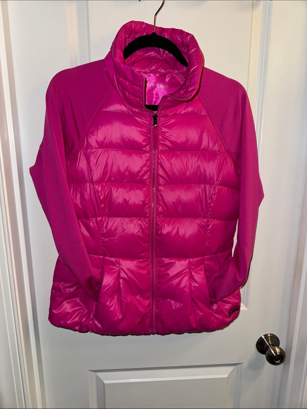 Calvin Klein Hot Pink Packable Quilted Puffer Jacket - Picture 5 of 6